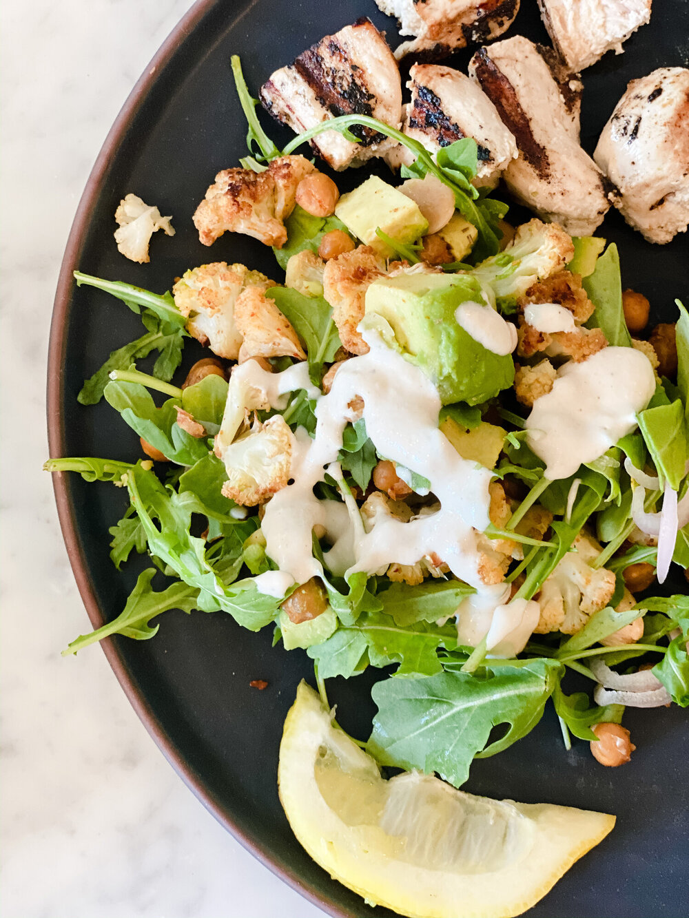 This  roasted cauliflower salad  is the perfect way to start a meal!