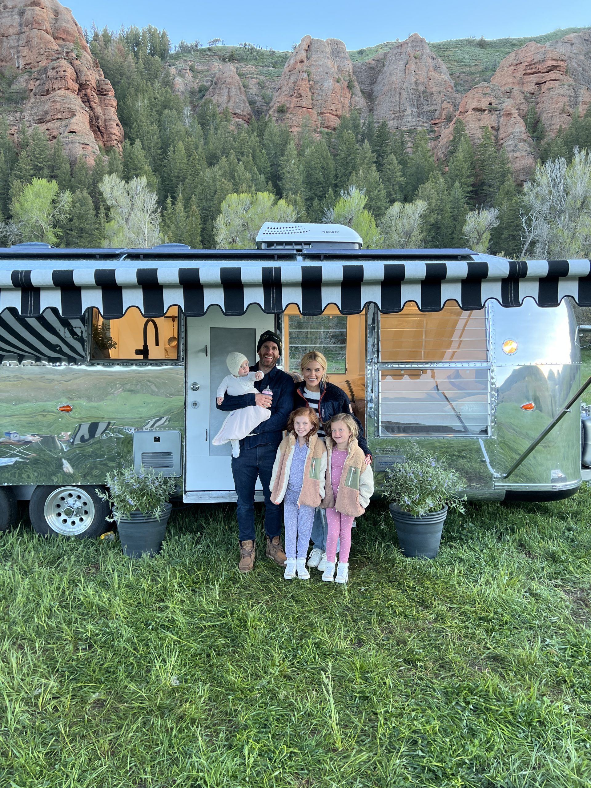 mcgee family with airstream