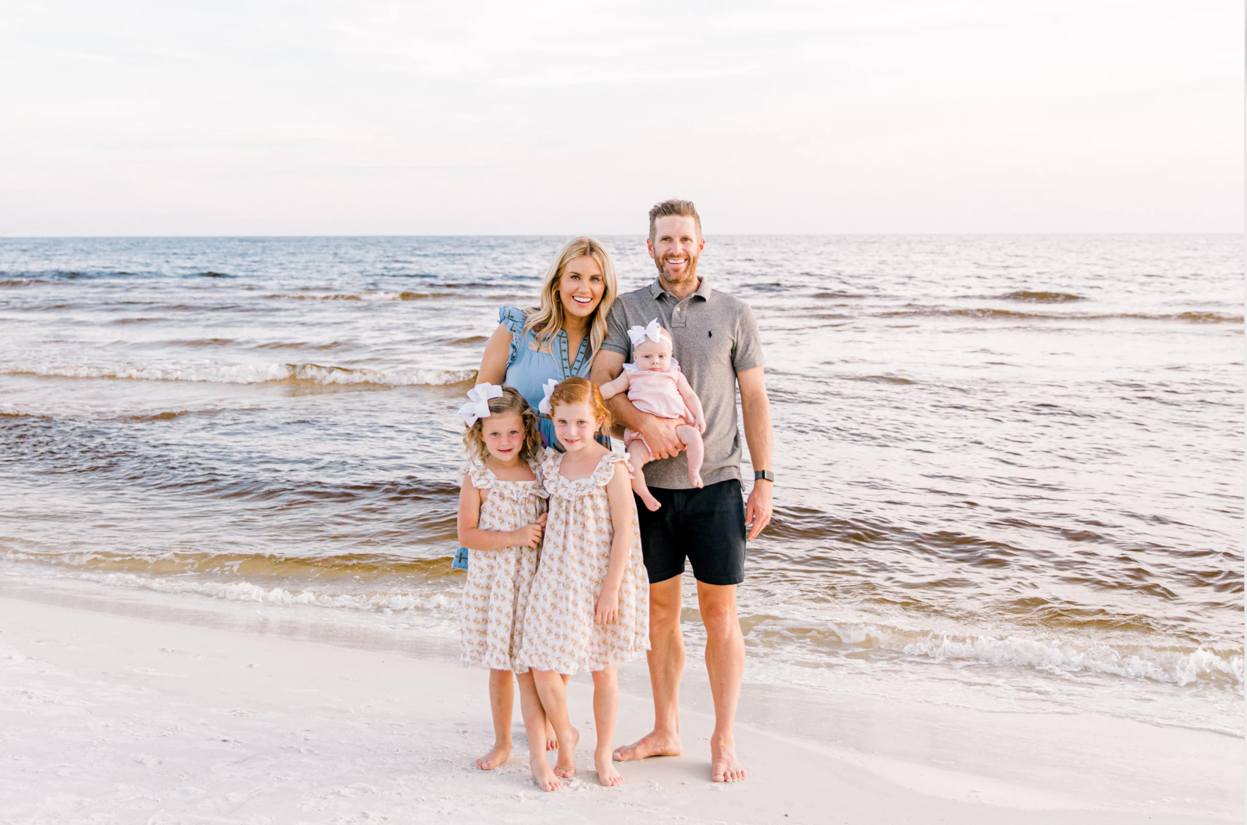 McGee family on the beach