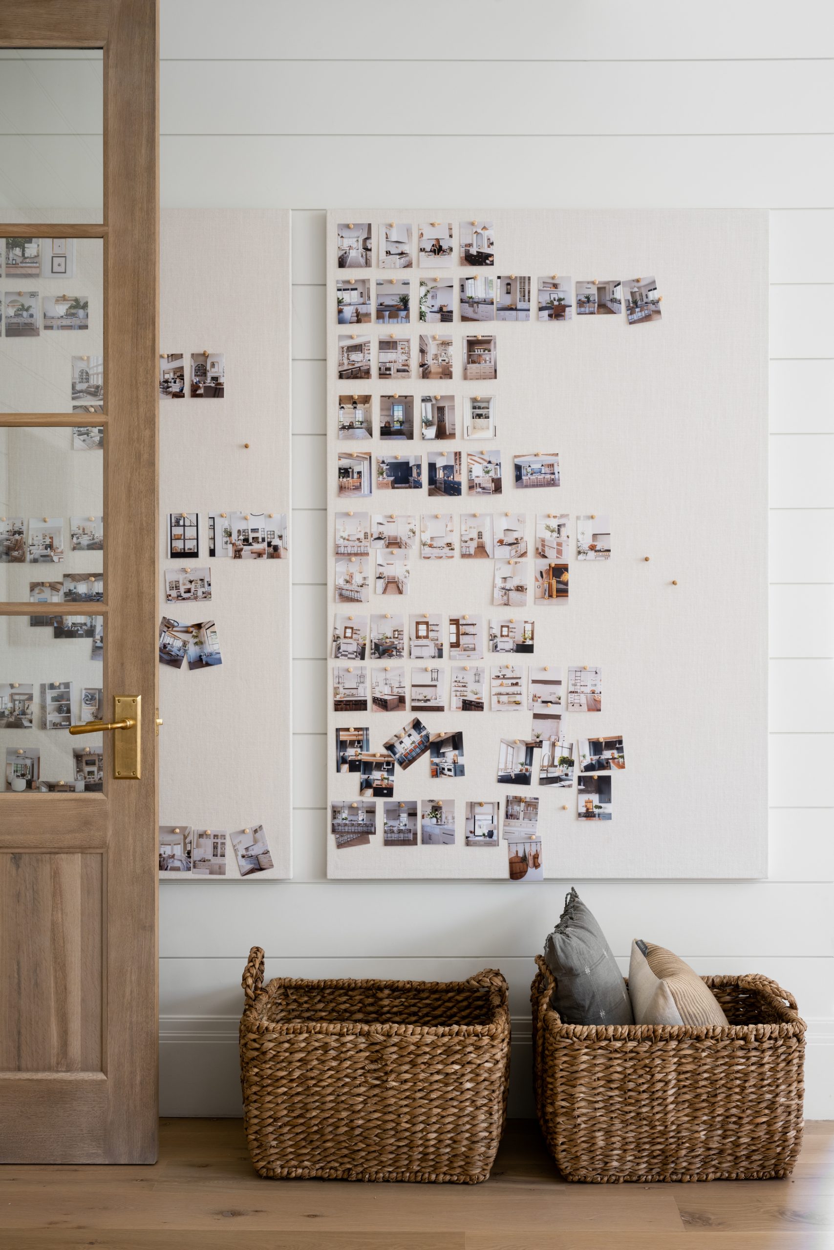 studio with pinboard with inspirational pictures