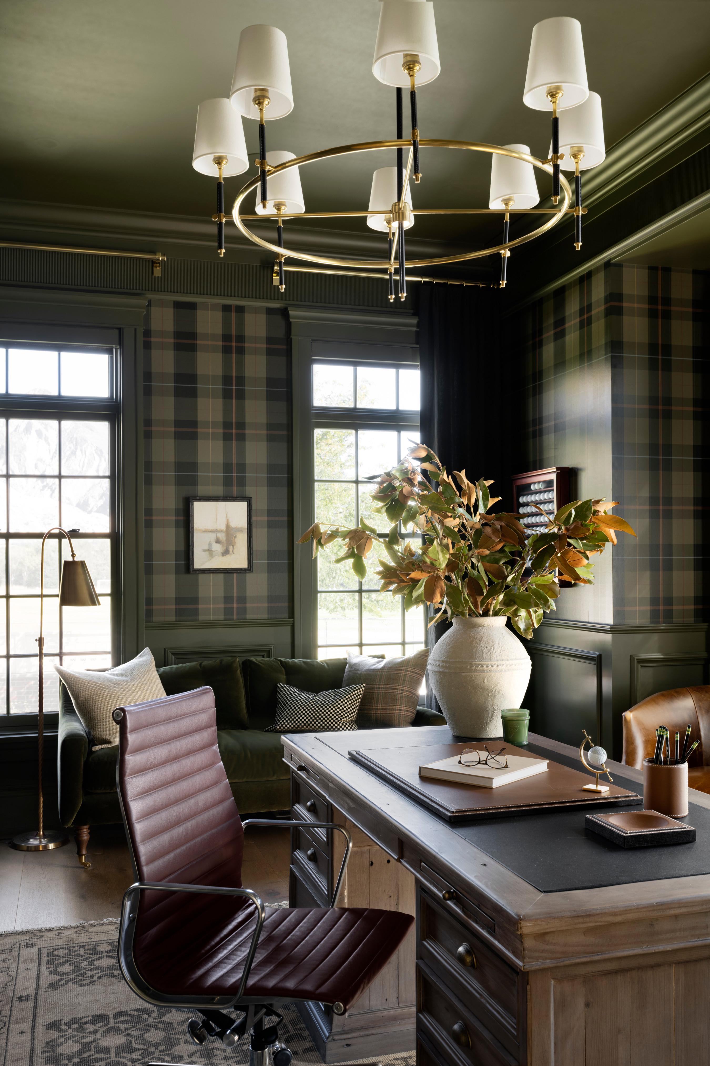 A room with a desk and a chair, by McGee & Co.