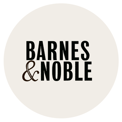 Barnes & Noble logo with the words BARNES & NOBLE in bold black text on a light circular background. The ampersand is in a brown, script-style font, by McGee & Co.