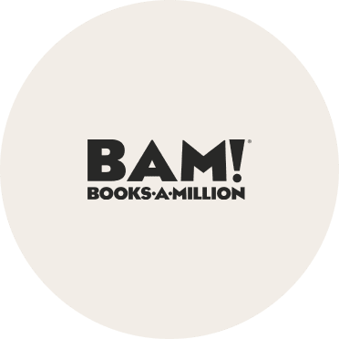 The logo for Books-A-Million features bold black text reading BAM! above smaller text BOOKS·A·MILLION on a light beige circular background, perfect for book lovers to gather Around the Table and discuss their favorite reads, by McGee & Co.